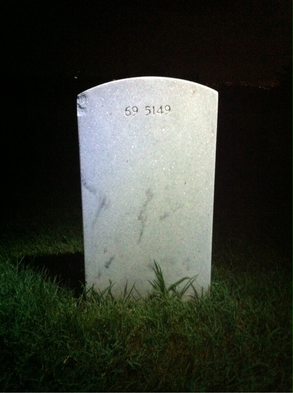 Back of headstone — Alfonso Espinoza