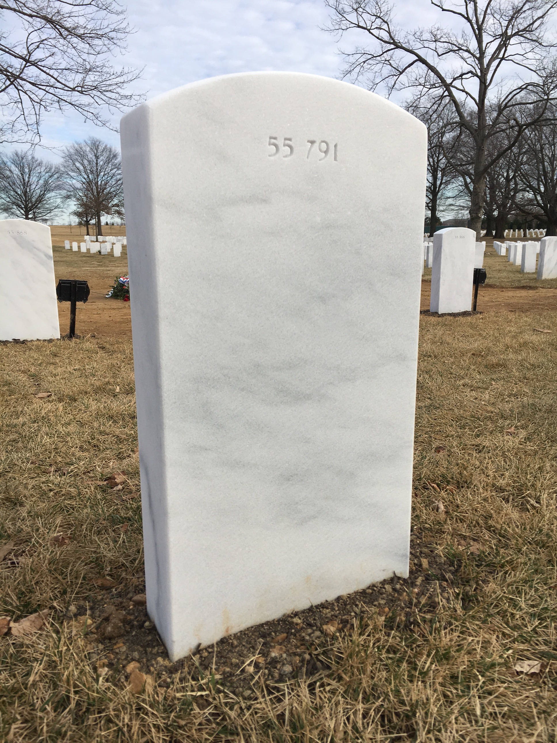 Back of headstone — Robert Arnold