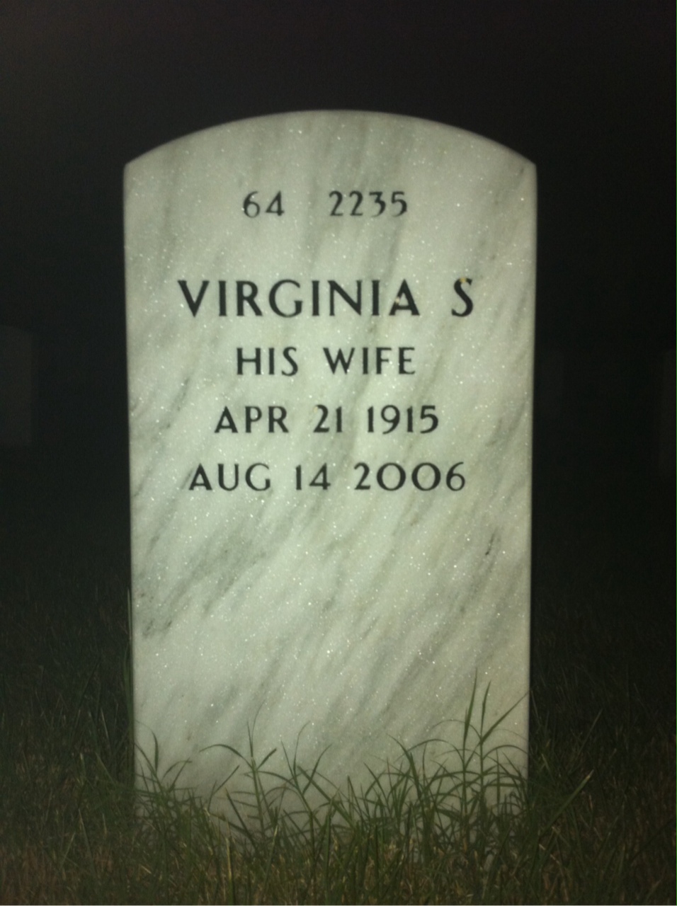 Back of headstone — Elbert Carnahan