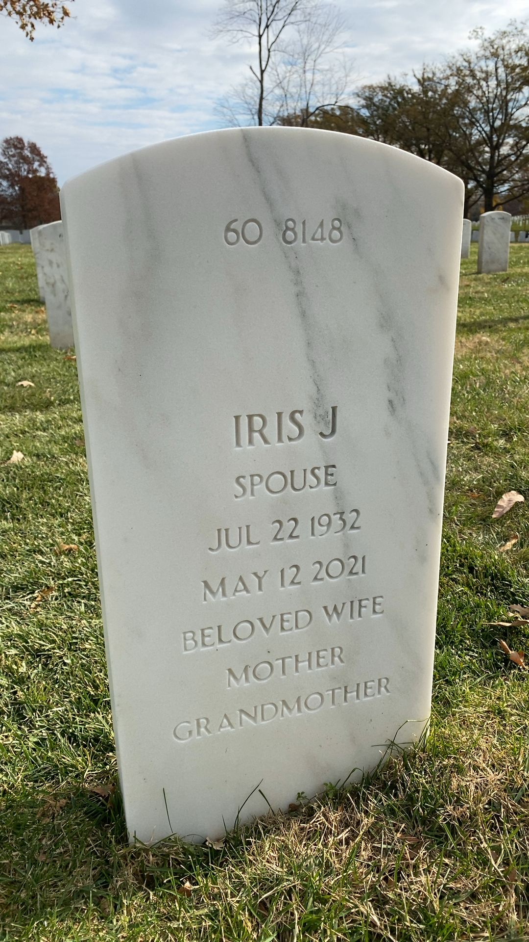 Back of headstone — Click Smith