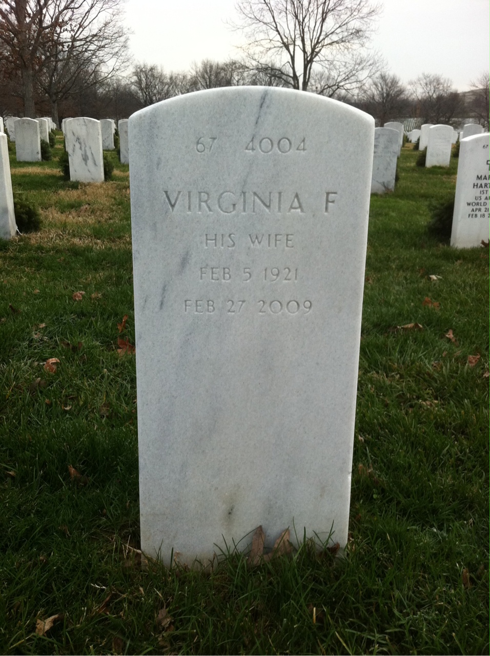 Back of headstone — Richard Carey