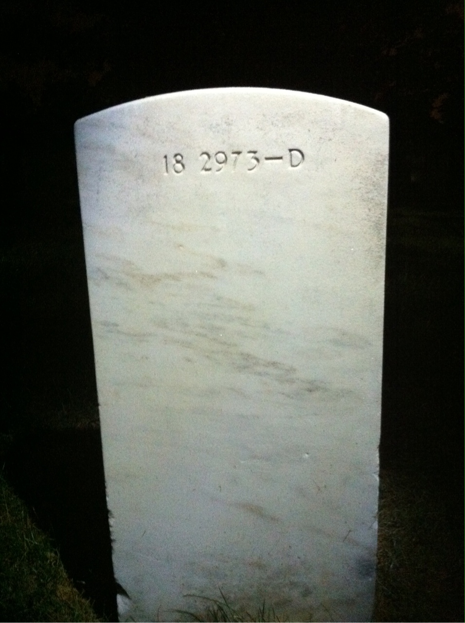 Back of headstone — Ruby Mitchell