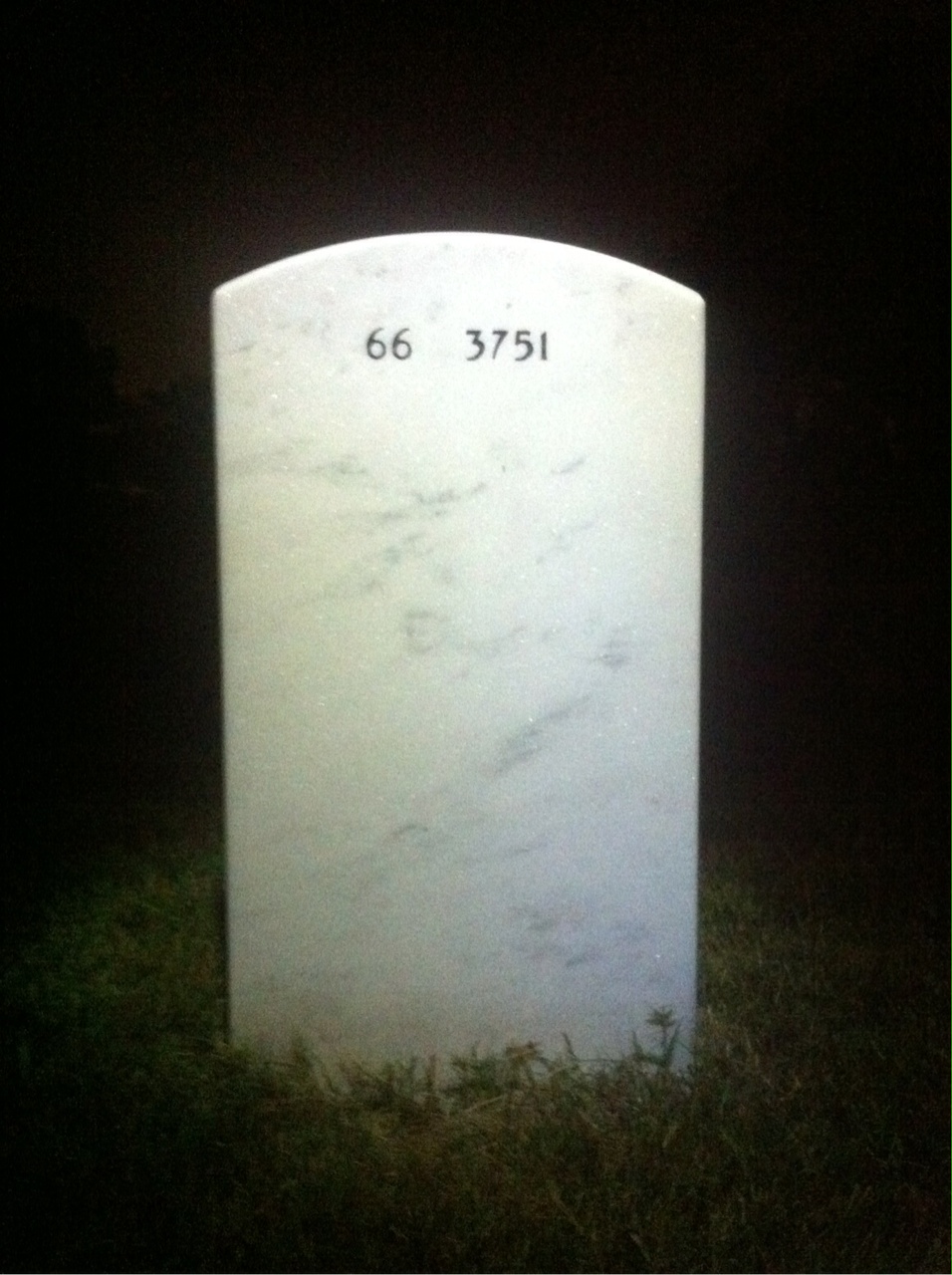 Back of headstone — Robert Smith