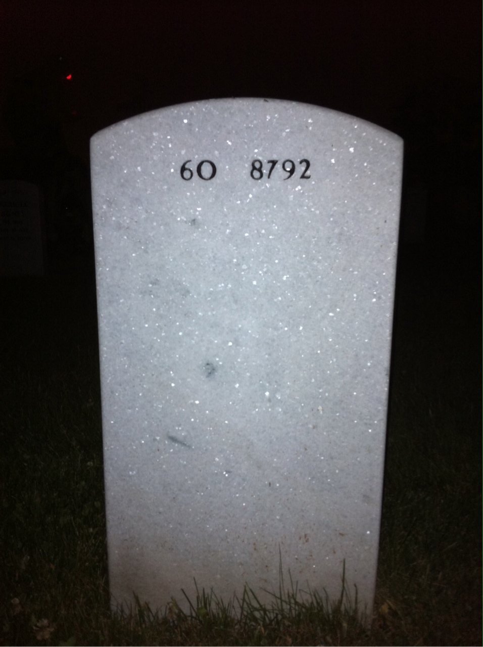 Back of headstone — Francis Baggott