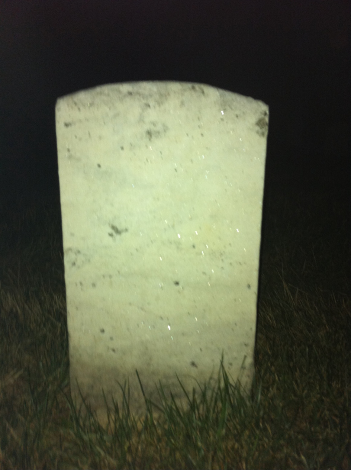 Back of headstone — John Bailie