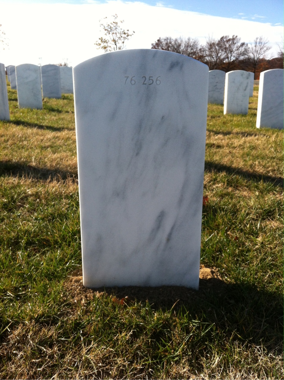 Back of headstone — Rodger Alspach