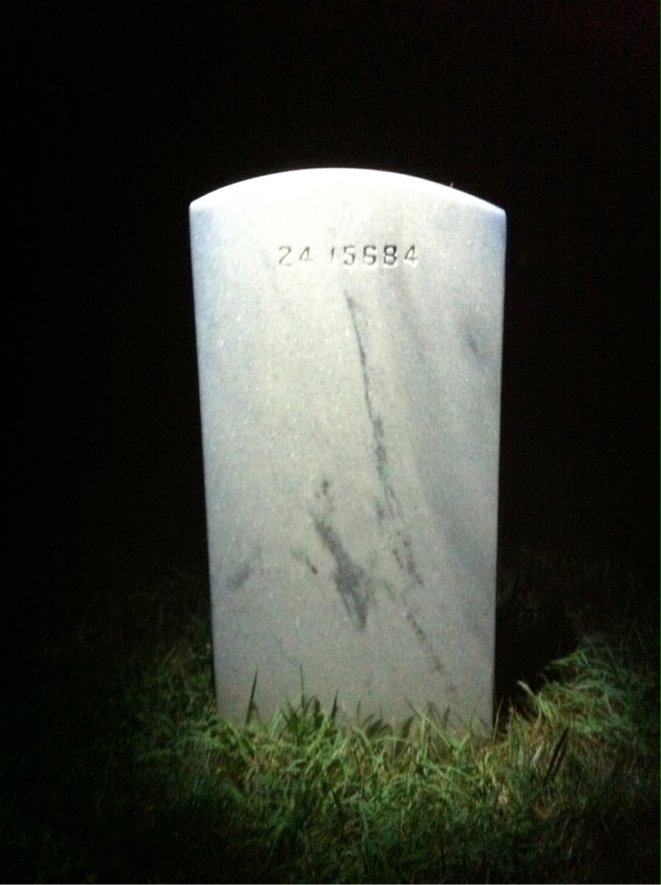 Back of headstone — Francis Mcniece