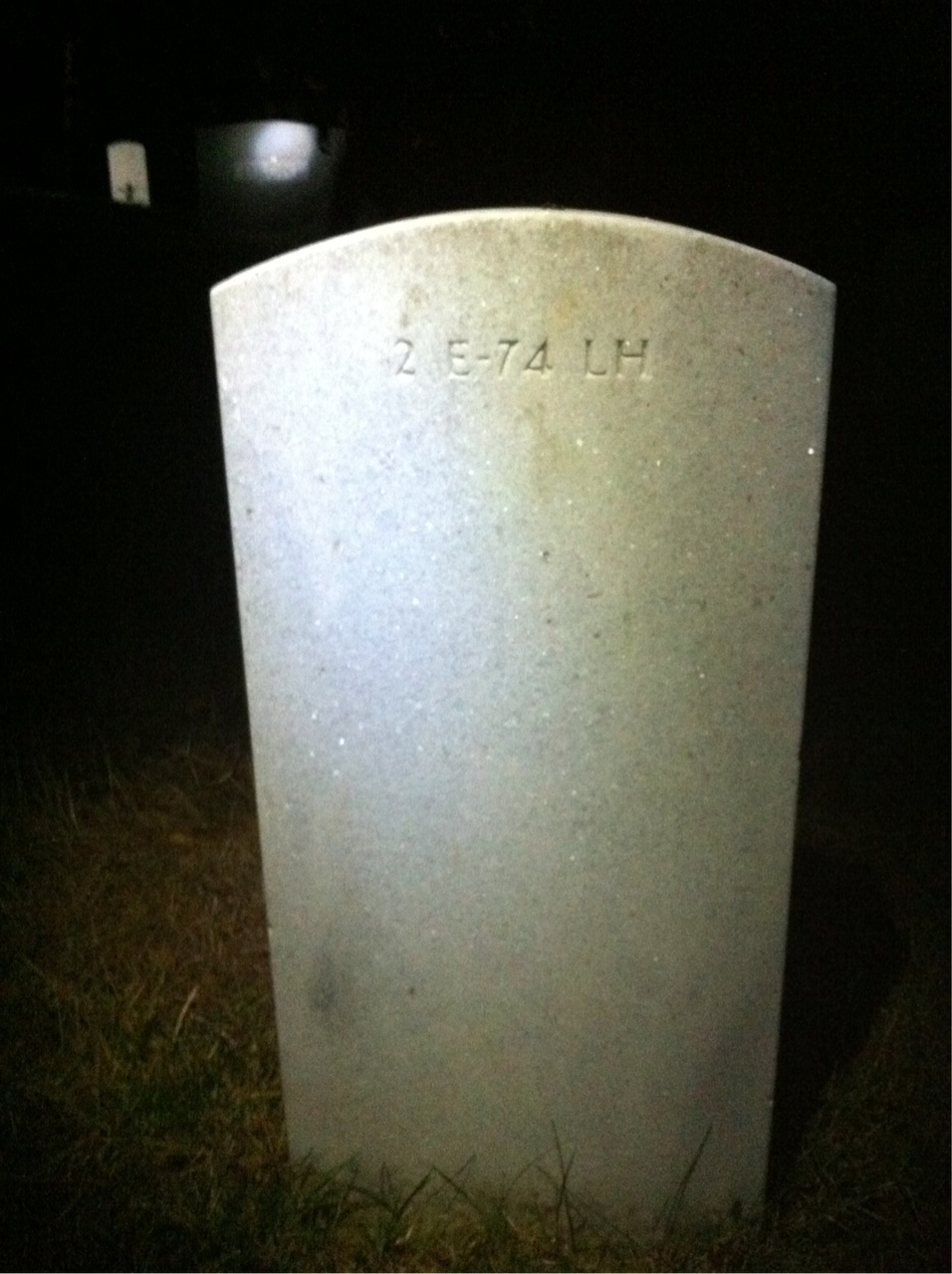 Back of headstone — Theodore Jungas Wilson