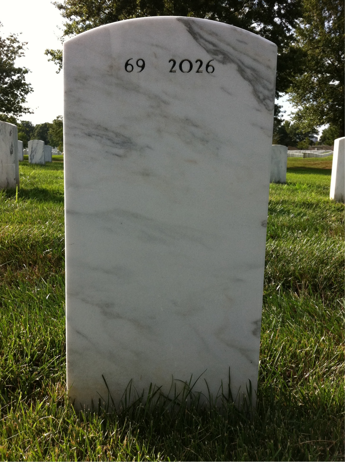 Back of headstone — Robert Cox