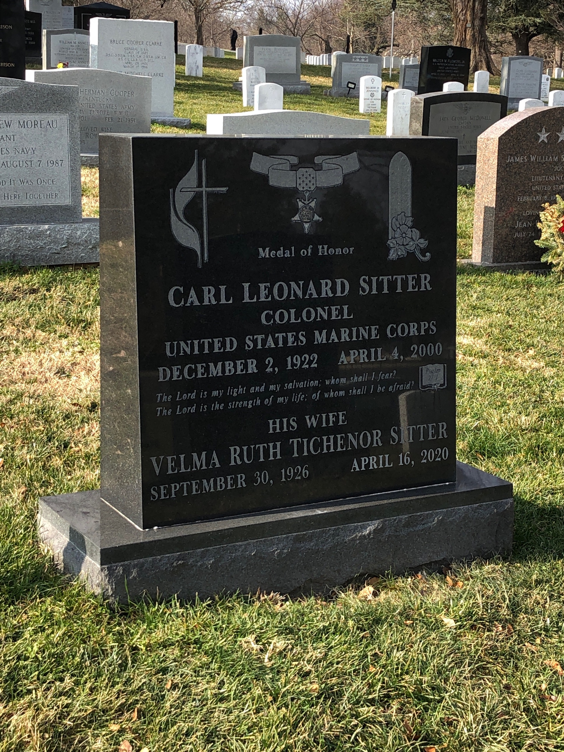 Headstone of Carl L. Sitter