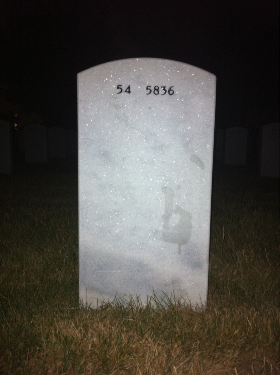 Back of headstone — Charles Shunstrom