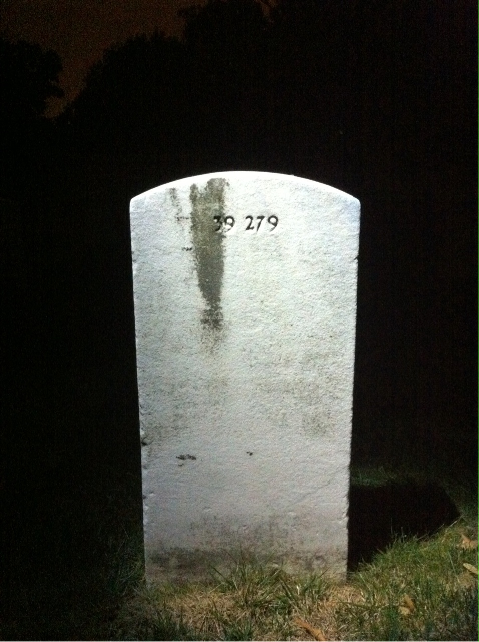 Back of headstone — Samuel E Knaggs