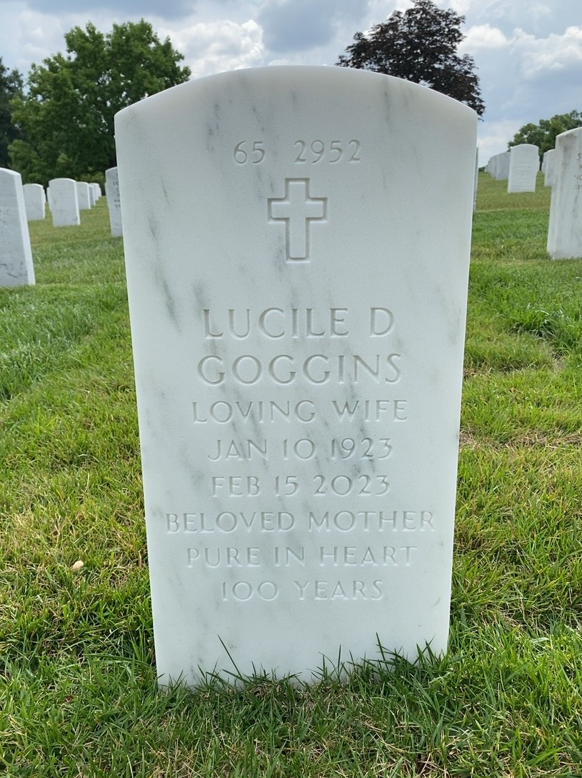 Back of headstone — Valentine J Kucharczk