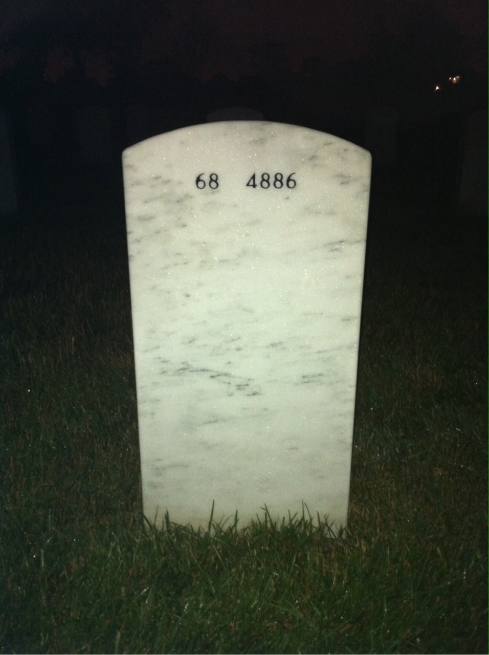 Back of headstone — Elmore Jordan