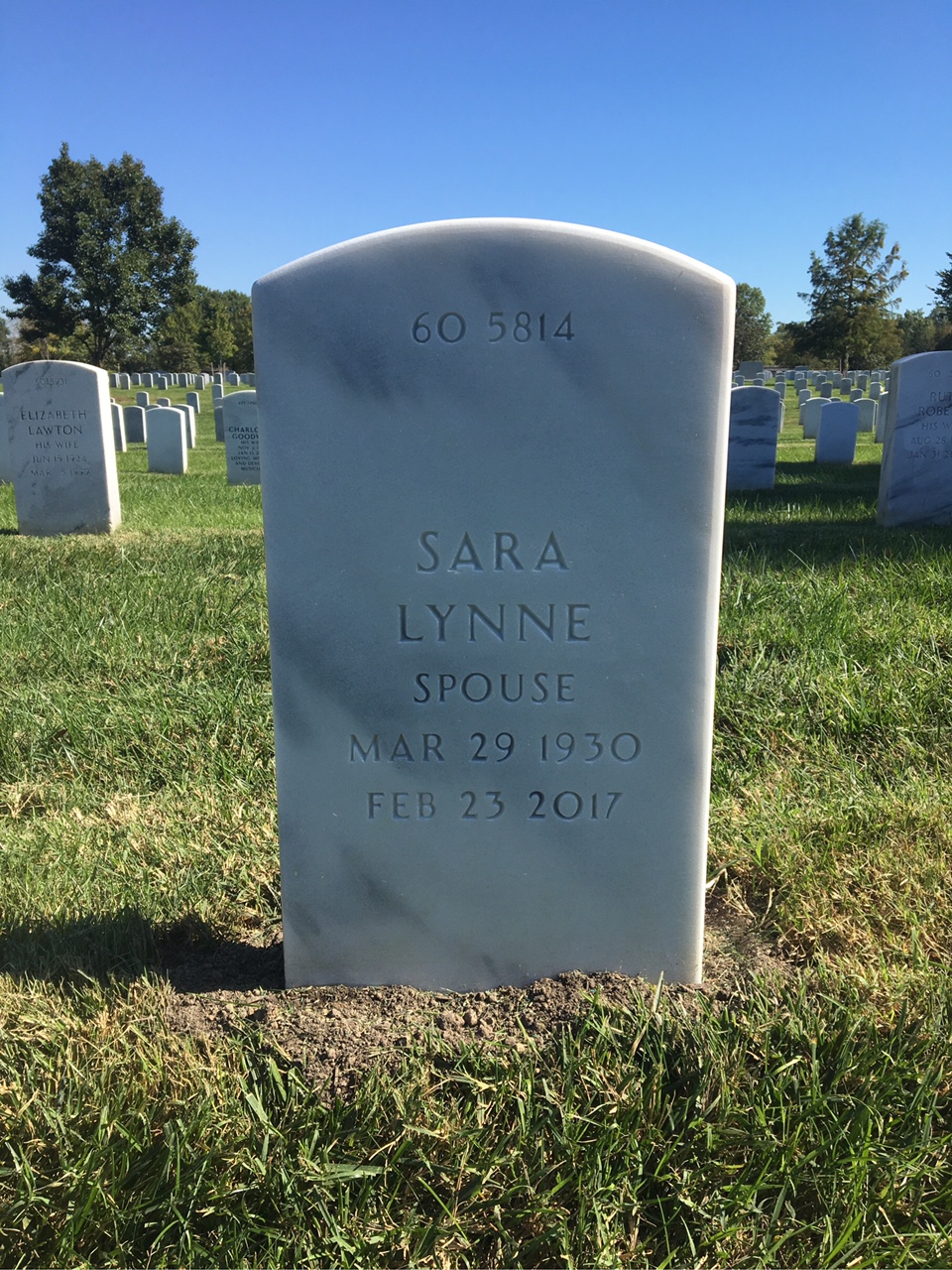 Back of headstone — Charles Bailey