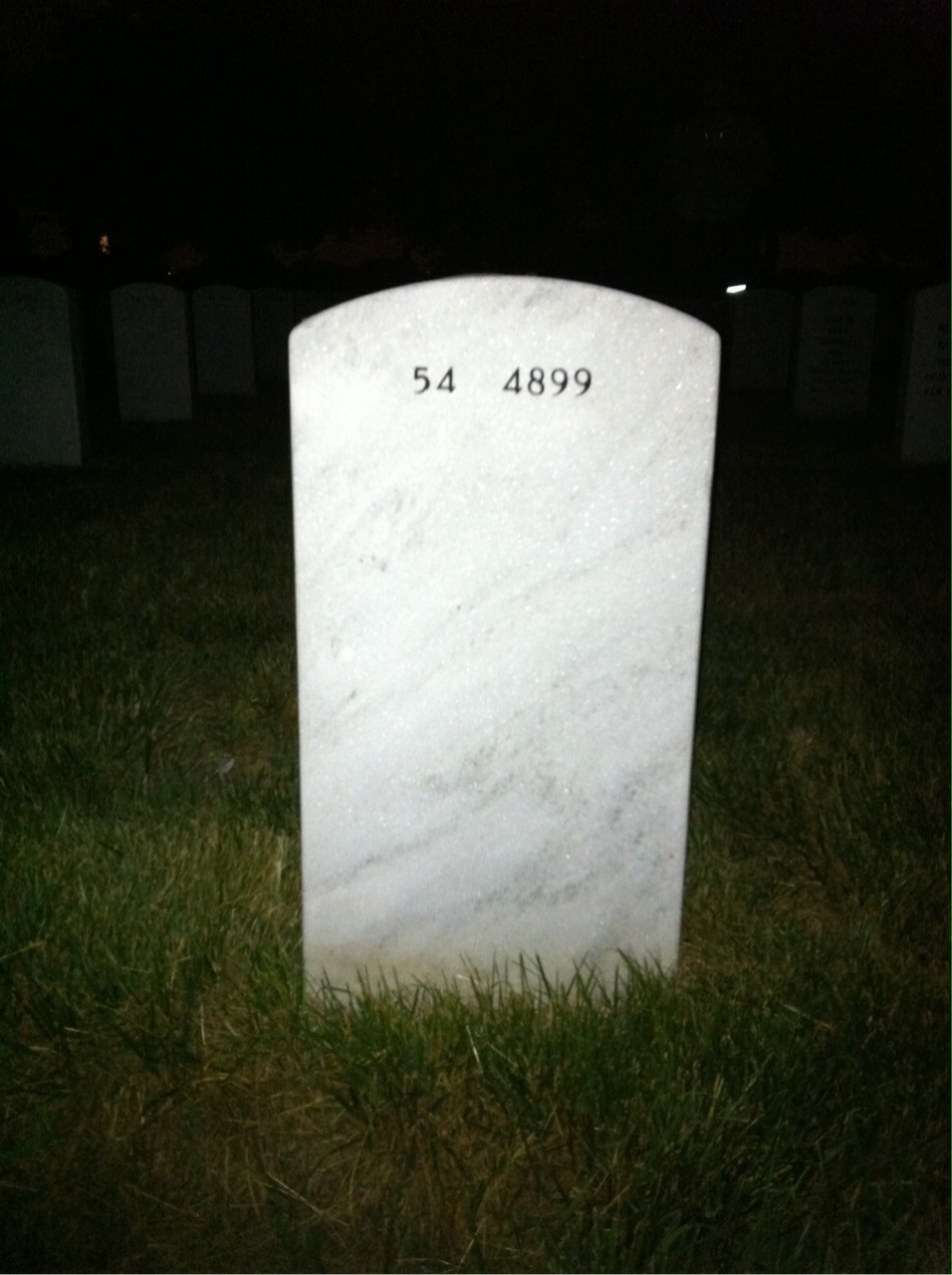 Back of headstone — Leroy Freeman