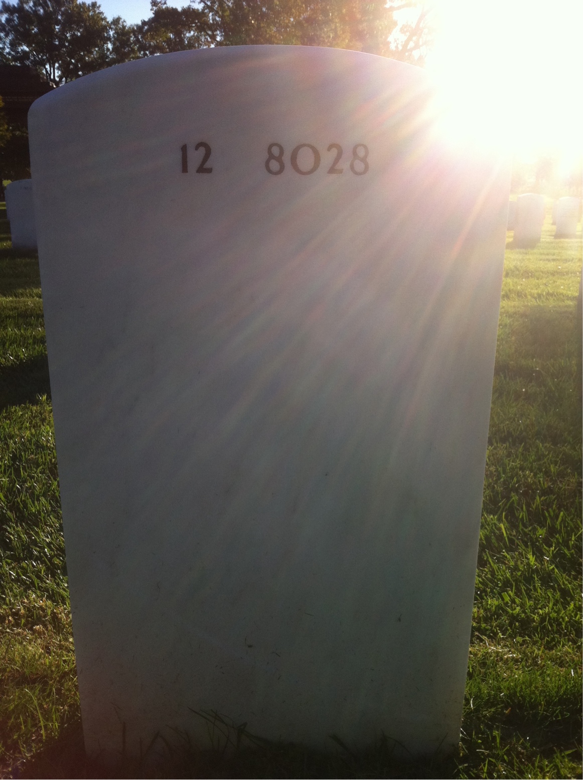 Back of headstone — Claude Breitenbach