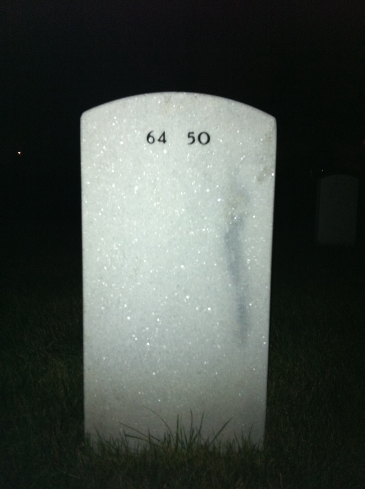 Back of headstone — Harry Heard