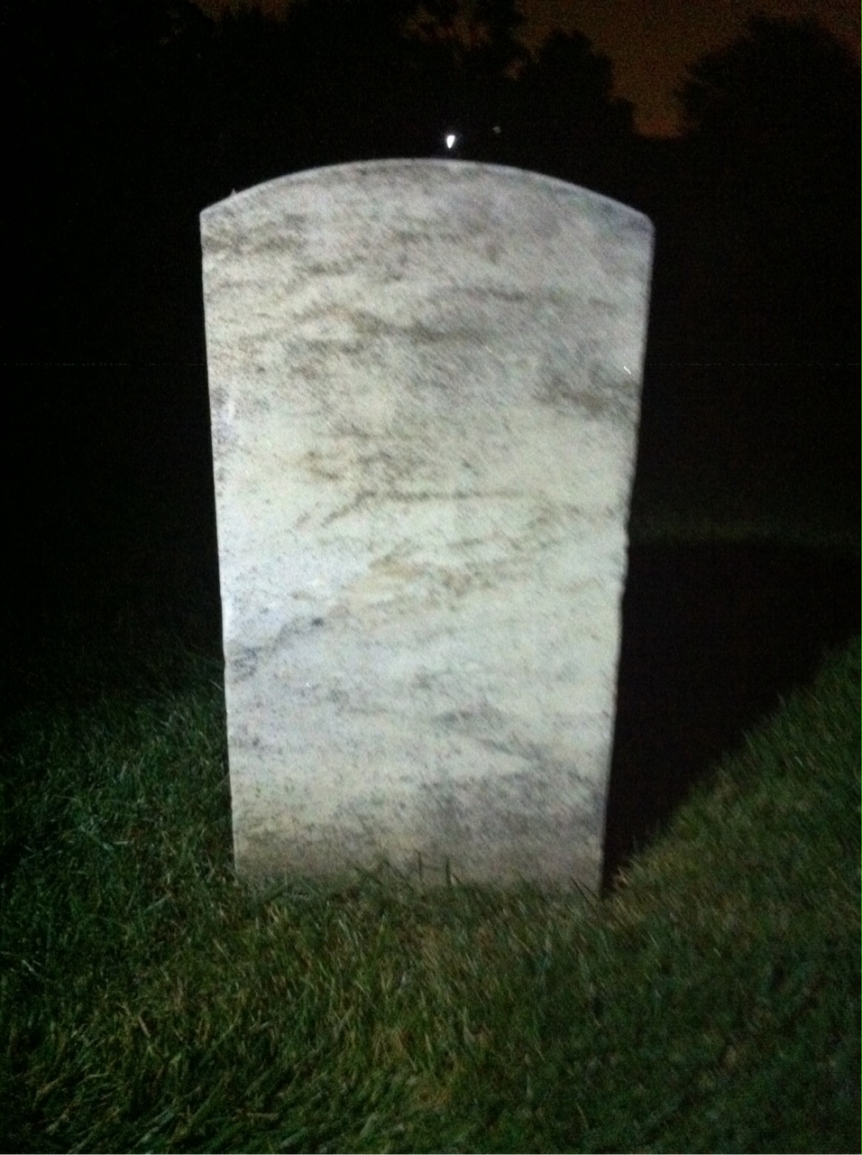 Back of headstone — Clarence Mciver