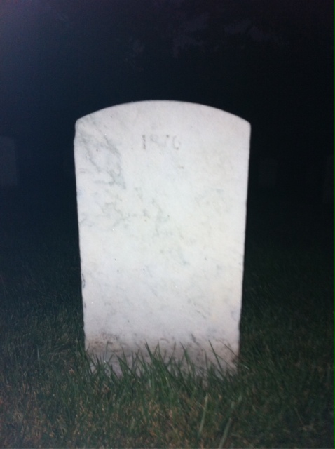 Back of headstone — Charles Mont