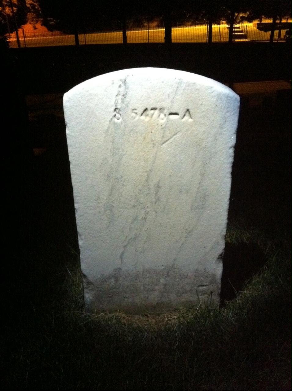 Back of headstone — William Ives