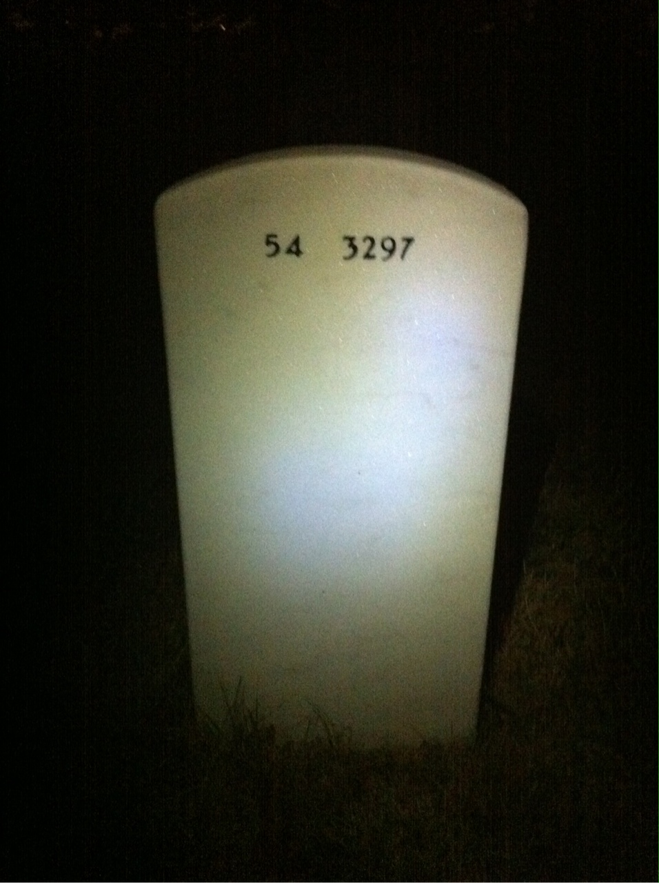 Back of headstone — Stephen Walker