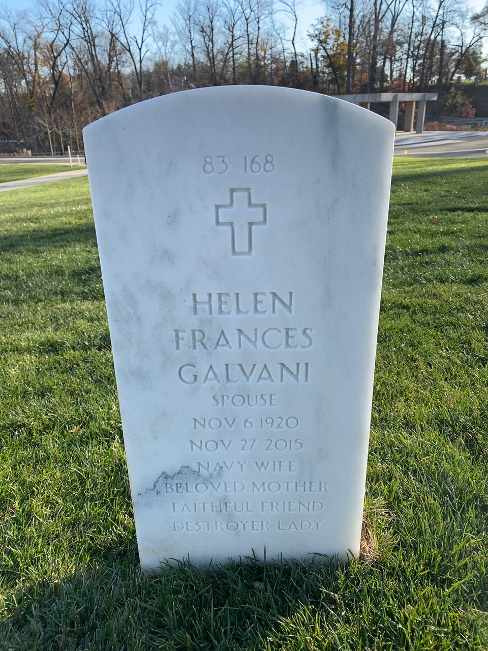 Back of headstone — Amedeo Galvani