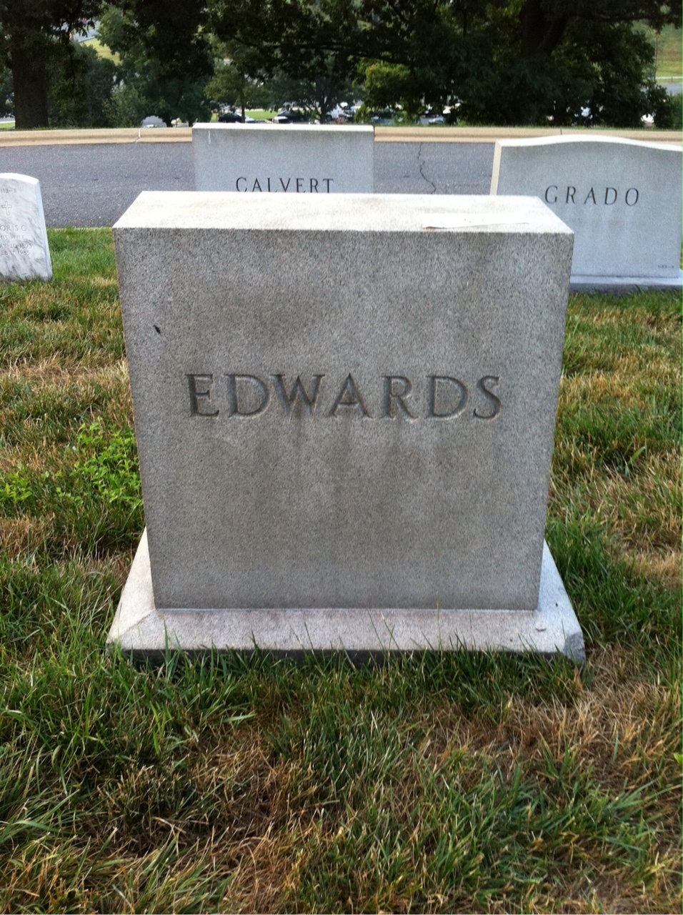 Headstone of Walter A. Edwards