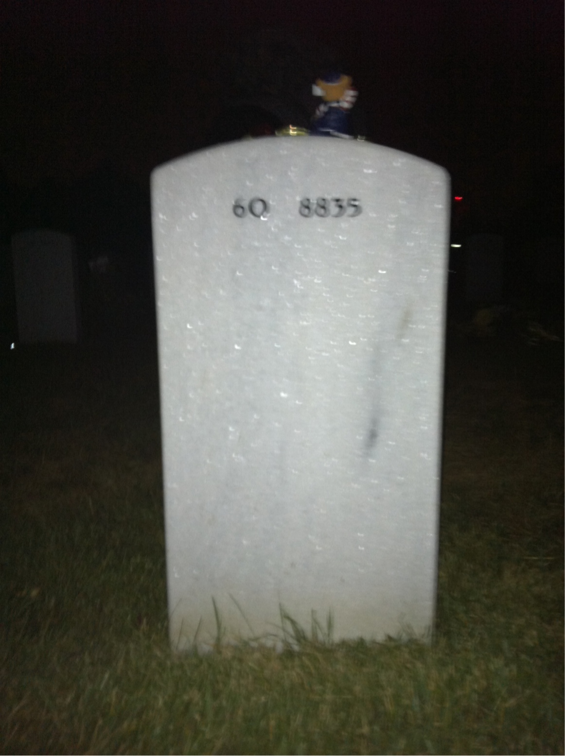 Back of headstone — James Mcilvaine