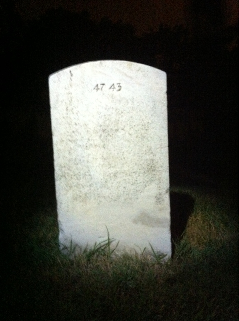 Back of headstone — Robert Murphy