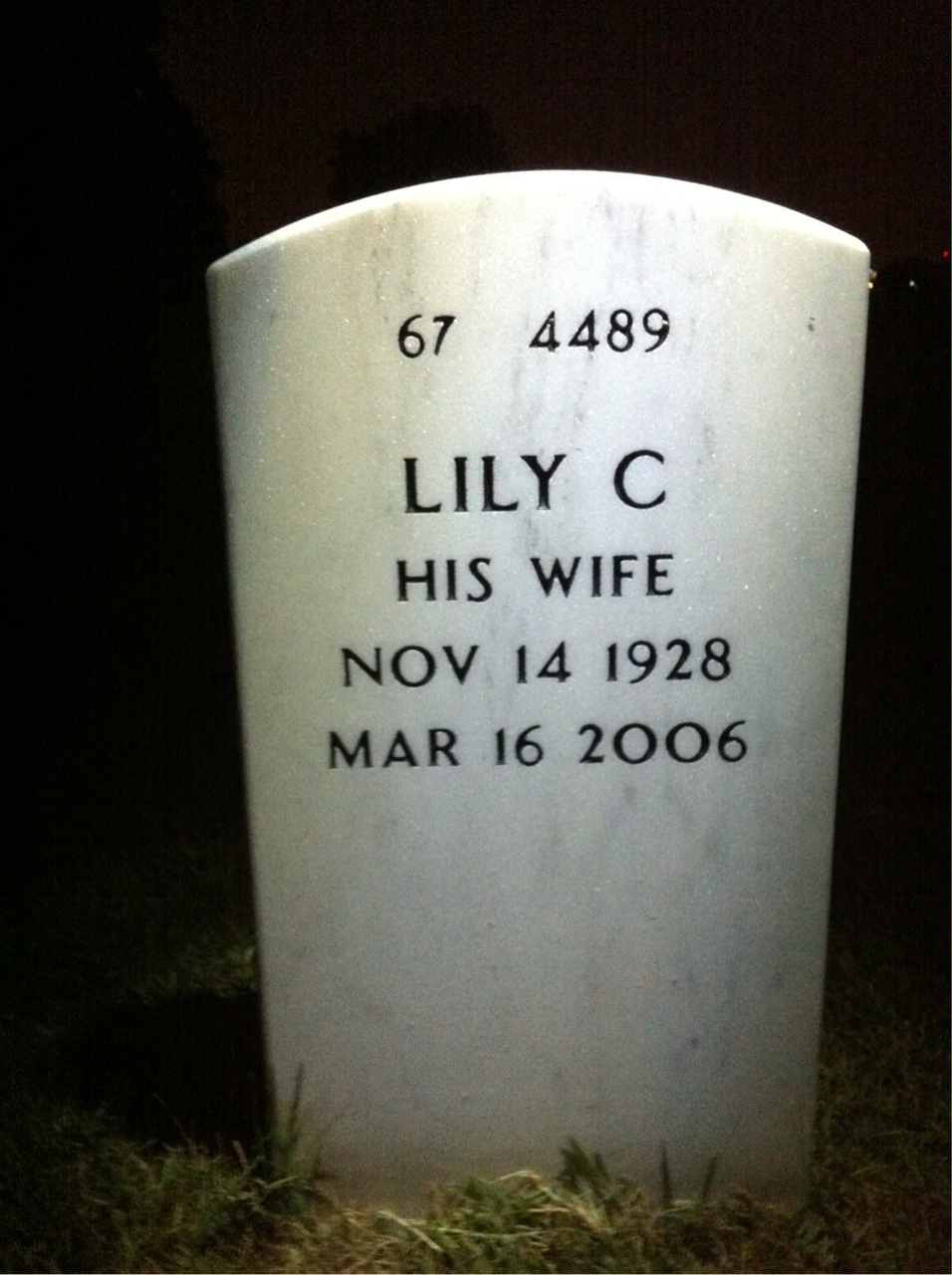 Back of headstone — Edgar Claiborne