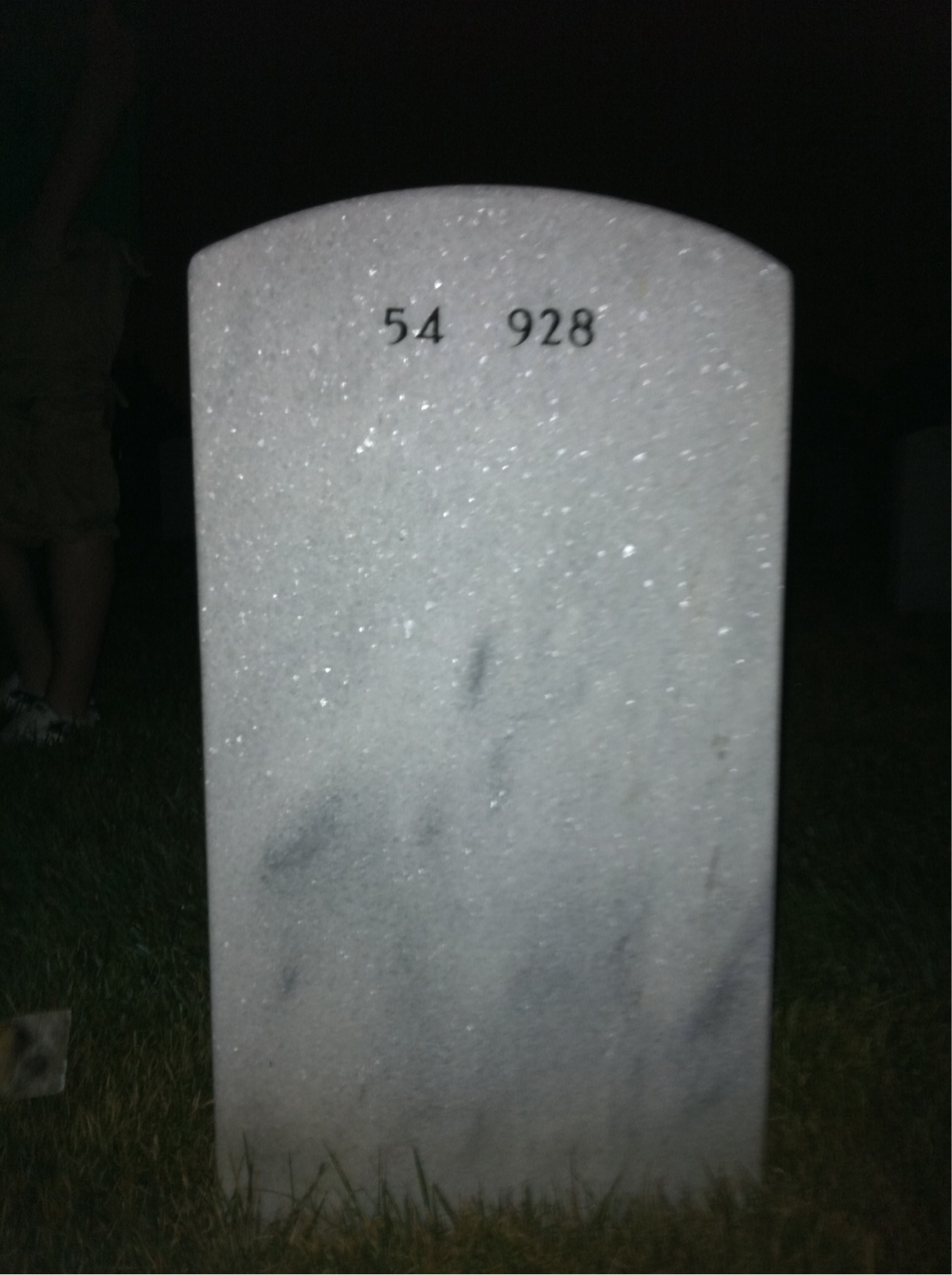 Back of headstone — Gerald Barkes