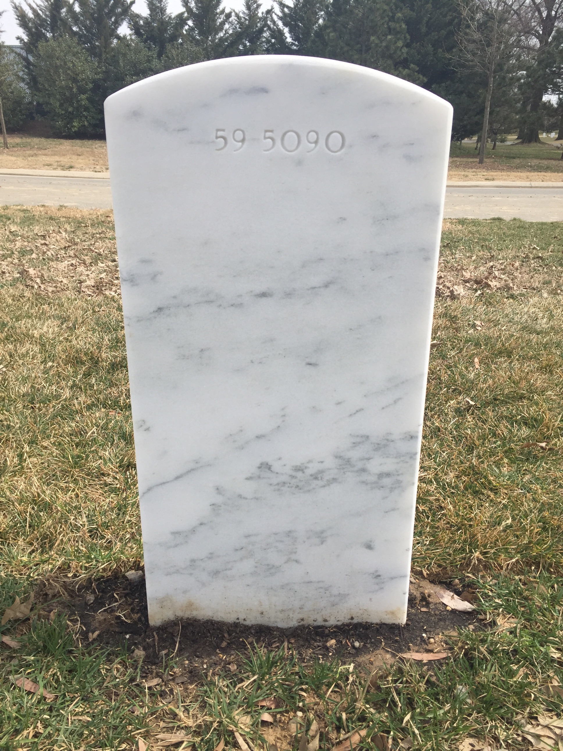 Back of headstone — Wesley Kevin Stewart