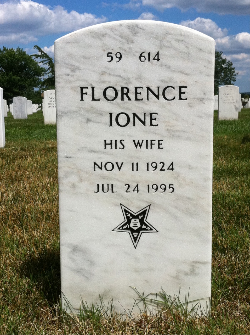 Back of headstone — Robert Becker