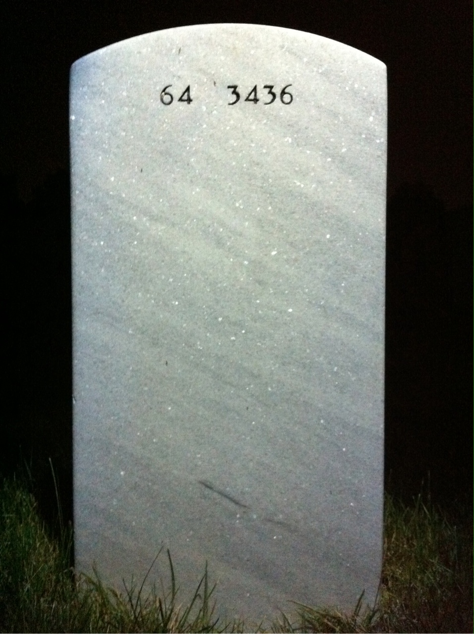 Back of headstone — Peter Dinklage