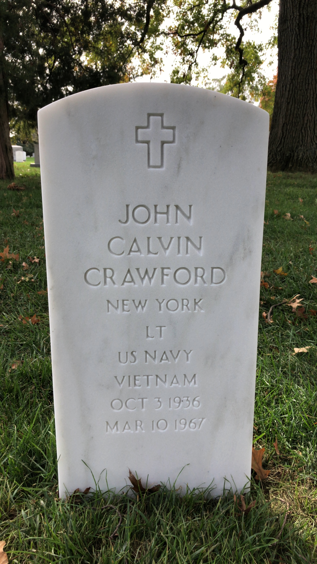 Headstone of John Calvin Crawford