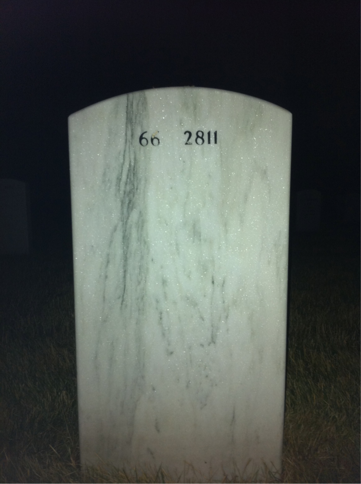 Back of headstone — Thomas Dunlop