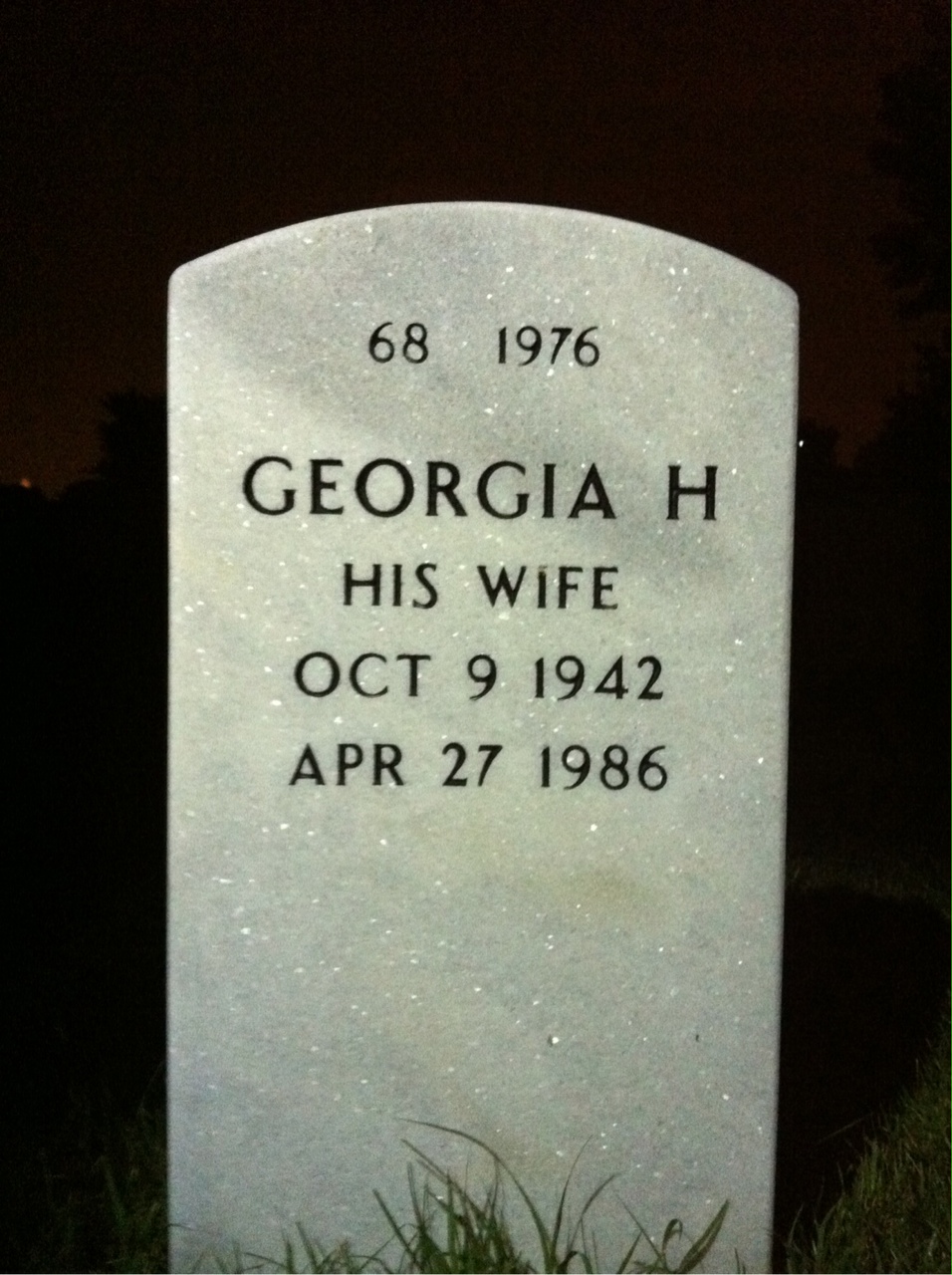 Back of headstone — Ivan Pavlin
