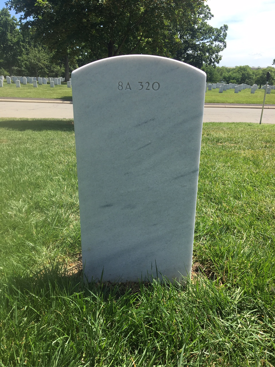 Back of headstone — Thomas Irvin Mcmurray