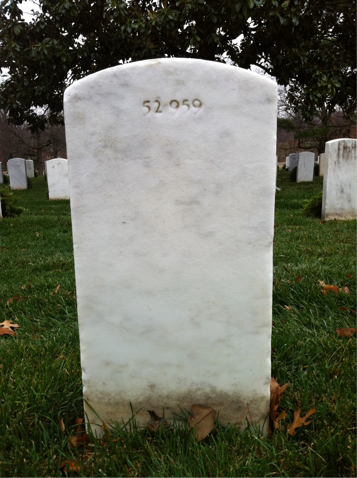 Back of headstone — William Murphy