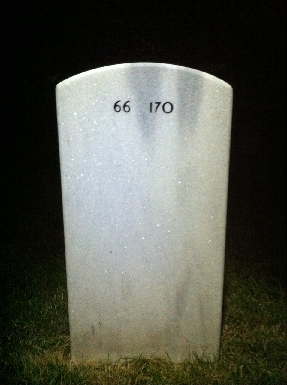 Back of headstone — James Lauderdale