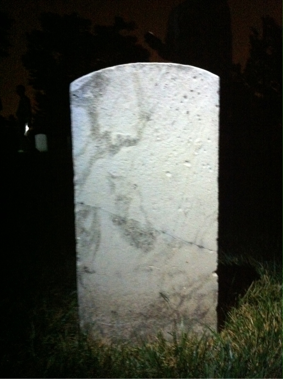 Back of headstone — Antonio Missini