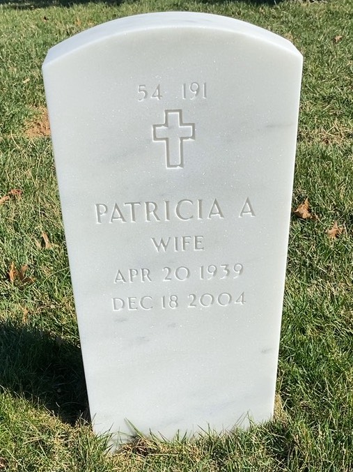 Back of headstone — Alfred Trent