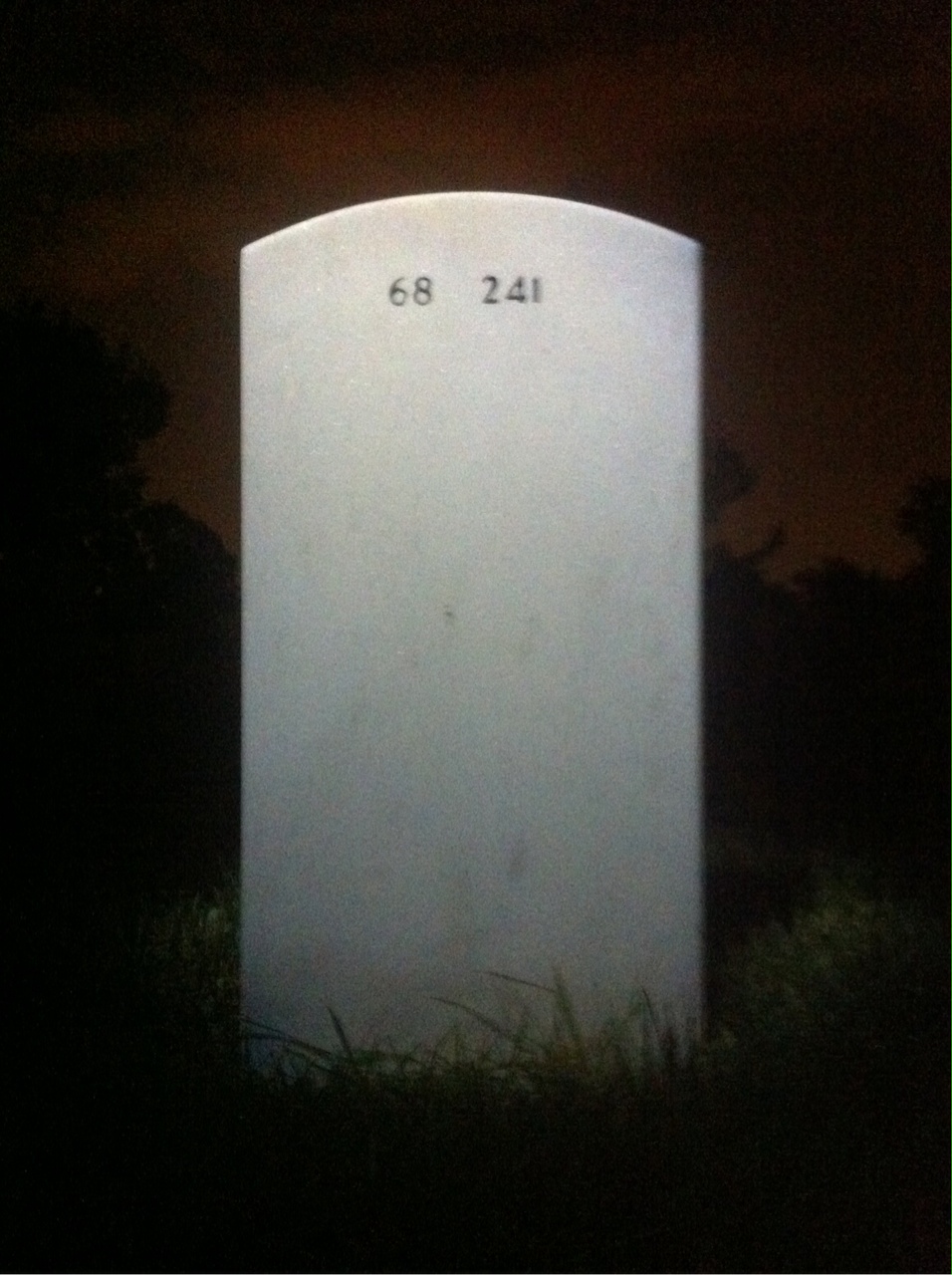 Back of headstone — Michael Monaghan