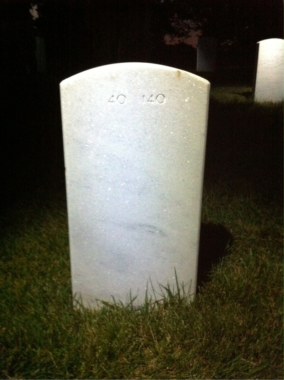 Back of headstone — Charles Mckeag