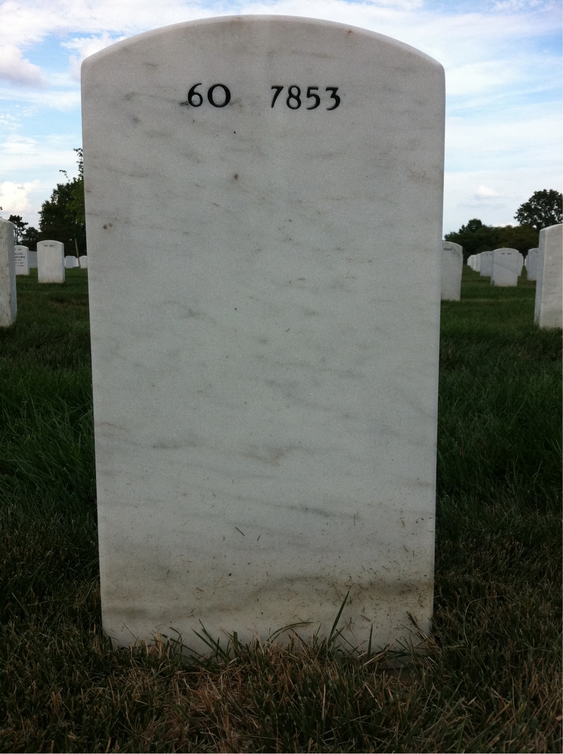 Back of headstone — Joseph Migliacci
