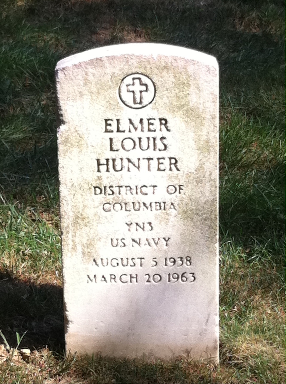Headstone of Elmer Hunter