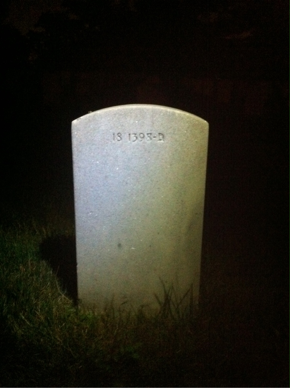 Back of headstone — Wallace Morehead