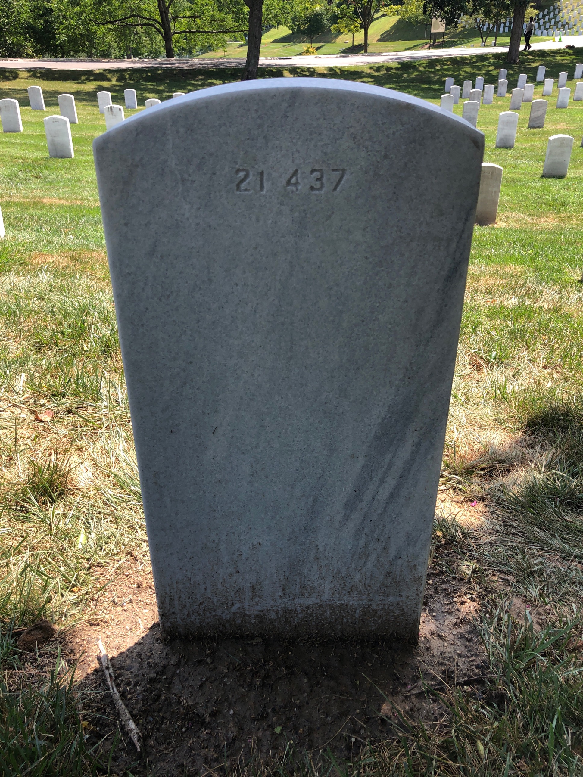 Back of headstone — Margaret Aston