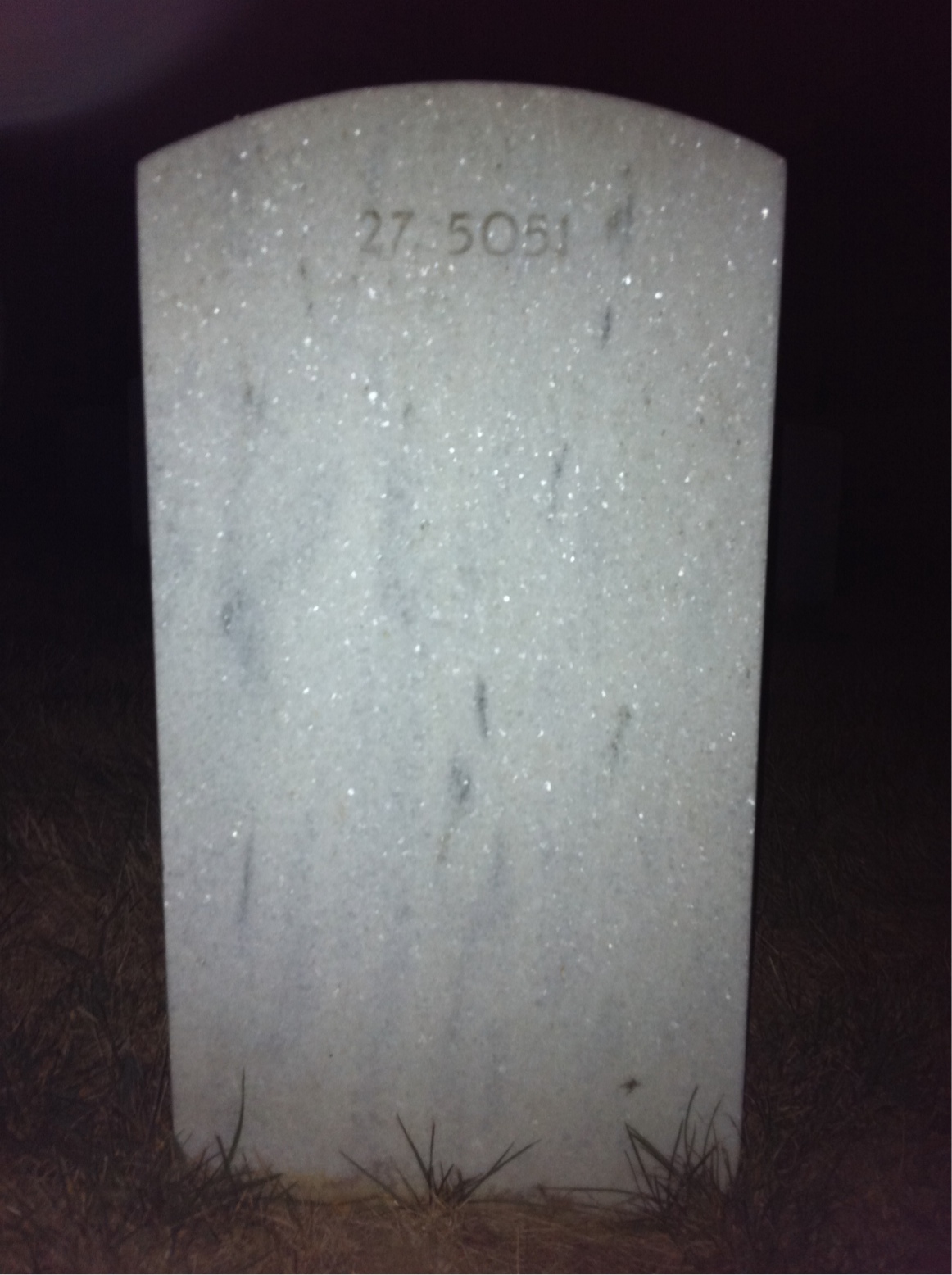 Back of headstone — Deany Mcneal